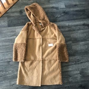 Forever 21 Contemporary- Sherpa Suede Jacket